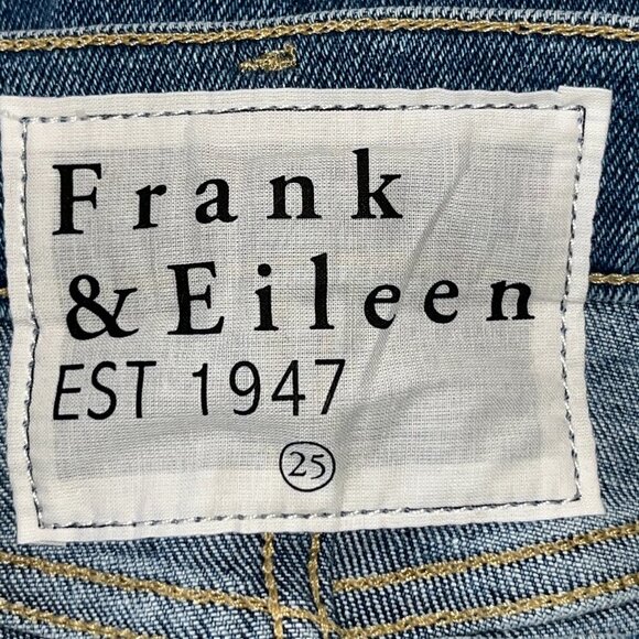 FRANK & EILEEN CORK EVERYDAY High Rise Raw Hem Blue Jeans - BRAND NEW - Size 25 - Picture 9 of 12